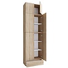 ebuy24 LonaXXL schoenenkast 6 deuren 1 lade eik decor.