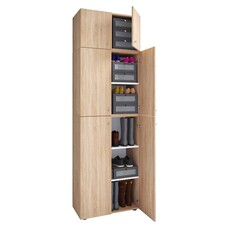 ebuy24 LonaXXL schoenenkast 6 deuren eik decor.