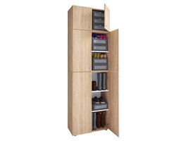 ebuy24 LonaXXL schoenenkast 6 deuren eik decor.