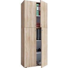 ebuy24 LonaXXL schoenenkast 4 deuren eik decor.