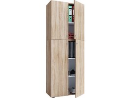 ebuy24 LonaXXL schoenenkast 4 deuren eik decor.