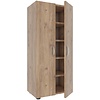 ebuy24 Ulas5 schoenenkast 2 deuren eik decor.