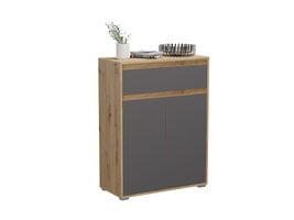 ebuy24 Torino schoenenkast 2 deuren, 1 lade eik decor.