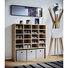 ebuy24 Hinsol XL schoenenkast 20 vakken en 1 breed vakSonoma eiken decor.