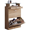 ebuy24 Braso schoenenkast 2 kleppen 1 lade eik decor.