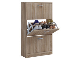 ebuy24 Sipos L schoenenkast 3 ladesSonoma eiken decor.