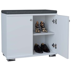 ebuy24 GadosS bank met opslag2 deuren wit.