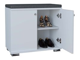 ebuy24 GadosS bank met opslag2 deuren wit.