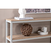 ebuy24 Rise sidetable met plank 30x110 cm es decor, grijs.
