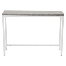 ebuy24 Rise sidetable 30x110 cm beton decor, wit.