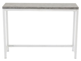 ebuy24 Rise sidetable 30x110 cm beton decor, wit.