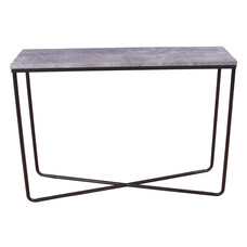 ebuy24 Palace sidetable 30x110 cm beton decor, zwart.