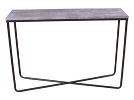 ebuy24 Palace sidetable 30x110 cm beton decor, zwart.