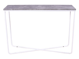 ebuy24 Palace sidetable 30x110 cm beton decor, wit.