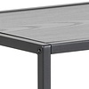 ebuy24 Sea sidetable 2 planken, asymmetrisch zwart.