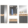 ebuy24 Mason garderobe opstelling 6 deuren, 1 lade eik decor.