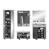 ebuy24 Mason garderobe opstelling 6 deuren, 1 lade eik decor.