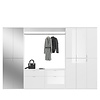 ebuy24 ProjektX garderobe opstelling 12 deuren, 2 laden wit.