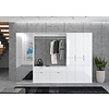 ebuy24 ProjektX garderobe opstelling 12 deuren, 2 laden wit.