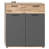 ebuy24 Mason garderobe opstelling 4 deuren, 1 lade eik decor.