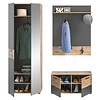 ebuy24 Mason garderobe opstelling 4 deuren eik decor.