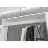 ebuy24 ProjektX garderobe opstelling 2 deuren, 2 laden wit.