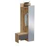 ebuy24 Torino garderobe opstelling 3 haken eik decor.