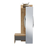 ebuy24 Torino garderobe opstelling 3 haken eik decor.