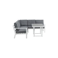 ebuy24 Barcelona loungeset 2 delen grijs,wit.