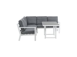 ebuy24 Barcelona loungeset 2 delen grijs,wit.