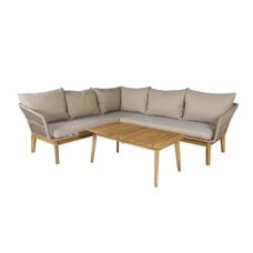 ebuy24 Chania loungeset 2 delen bruin,acacia.