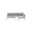 ebuy24 Nettan loungeset 2 delen grijs,wit.