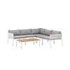 ebuy24 Nettan loungeset 2 delen grijs,wit.