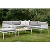 ebuy24 Nettan loungeset 2 delen grijs,wit.