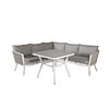 ebuy24 Virya loungeset 2 delen grijs,wit.