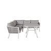 ebuy24 Virya loungeset 2 delen grijs,wit.