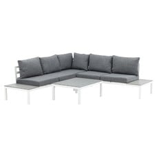 ebuy24 Odense loungeset 2 delen grijs,wit.