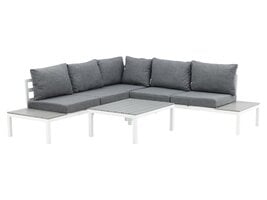 ebuy24 Odense loungeset 2 delen grijs,wit.