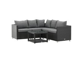 ebuy24 Vamos loungeset 2 delen grijs,zwart.