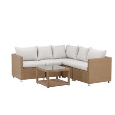 ebuy24 Vamos loungeset 2 delen zandkleurig,naturel.