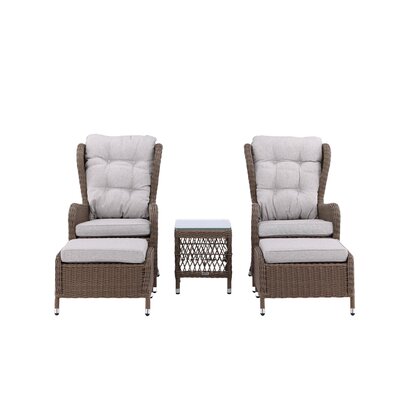 ebuy24 Washington tuinmeubelset 5 delen naturel.