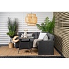 ebuy24 Watford loungeset 2 delen grijs,zwart.