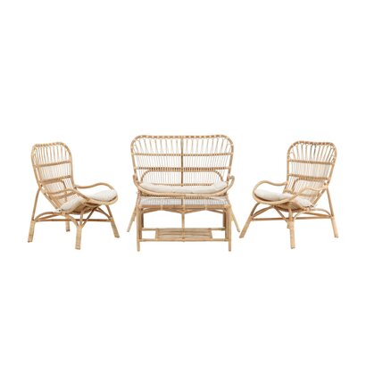 ebuy24 Ella tuinmeubelset 4 delen naturel.