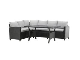 ebuy24 Brentwood loungeset 2 delen grijs,zwart.