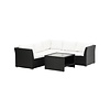 ebuy24 Haiti loungeset 2 delen wit,zwart.