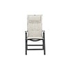 ebuy24 Cus tuinkussen voor tuinstoel 5 pos. offwhite.
