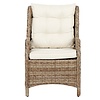 ebuy24 Gram tuinstoel model 2, incl. kussen, naturel en off white.