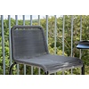 ebuy24 Lindos tuin barstoel stapelbaar donkergrijs.