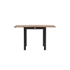 ebuy24 Diego café tafel B70xL70/132cm met extra plaat zwart.