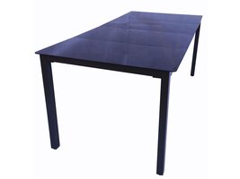 ebuy24 Hanna tuintafel 190x80cm zwart.